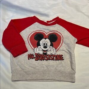 “Bundle 10/$13” Disney Mickey Mouse Red and Gray toddler baby sweater